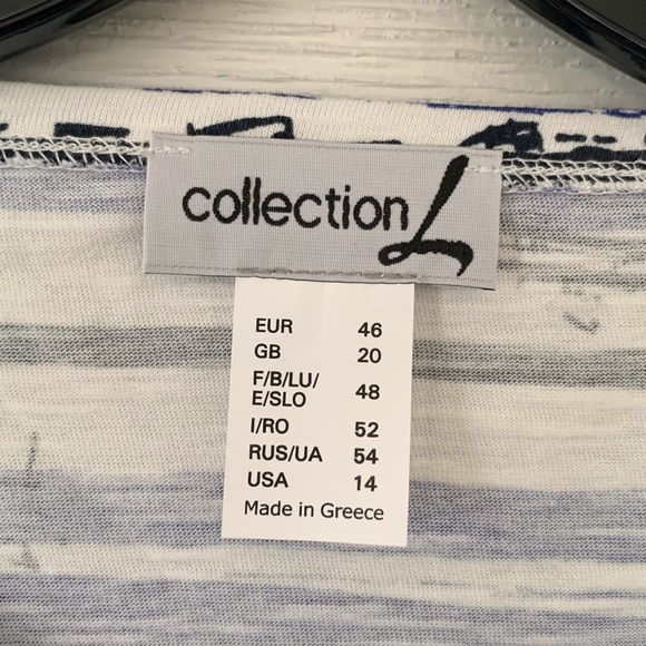 Scoop neck top by Collection L.  Size 14. *NEW*. - Picture 6 of 9